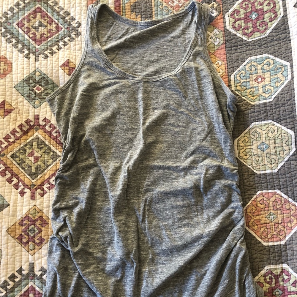 Small gray maternity tank